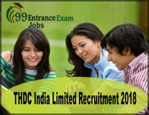 THDC India Limited Recruitment 2018