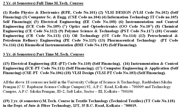 Calcutta_University_M.Tech_Admission