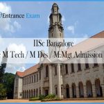 IISc Bangalore PG Admission