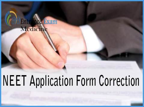 NEET Application Form Correction