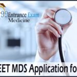 NEET MDS Application form 2022