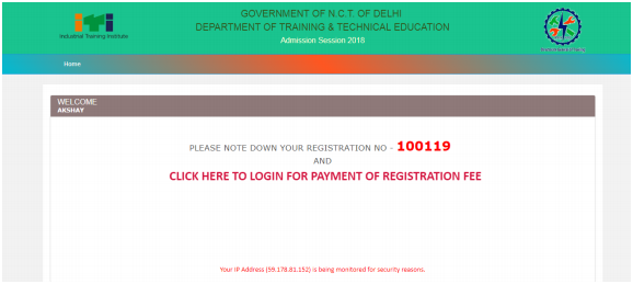 Delhi ITI Application