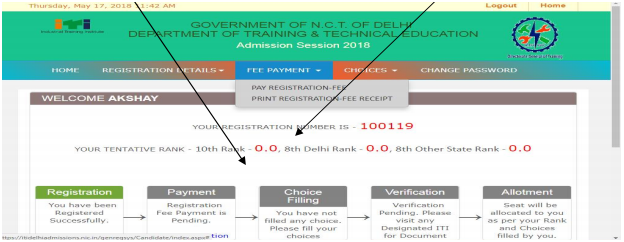 Delhi ITI Application