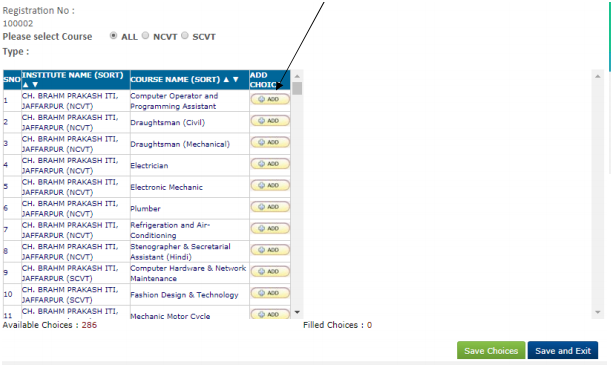 Delhi ITI Application