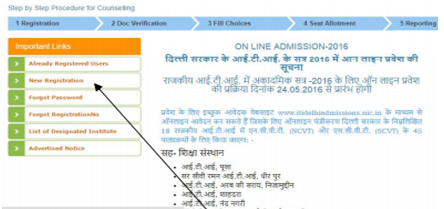 Delhi ITI Application