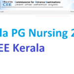 Kerala PG Nursing 2022