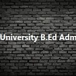 Shivaji University B.Ed Admission