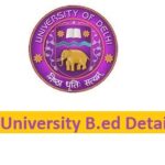 DU B.ed Admission 2023