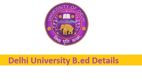 DU B.ed Admission 2023