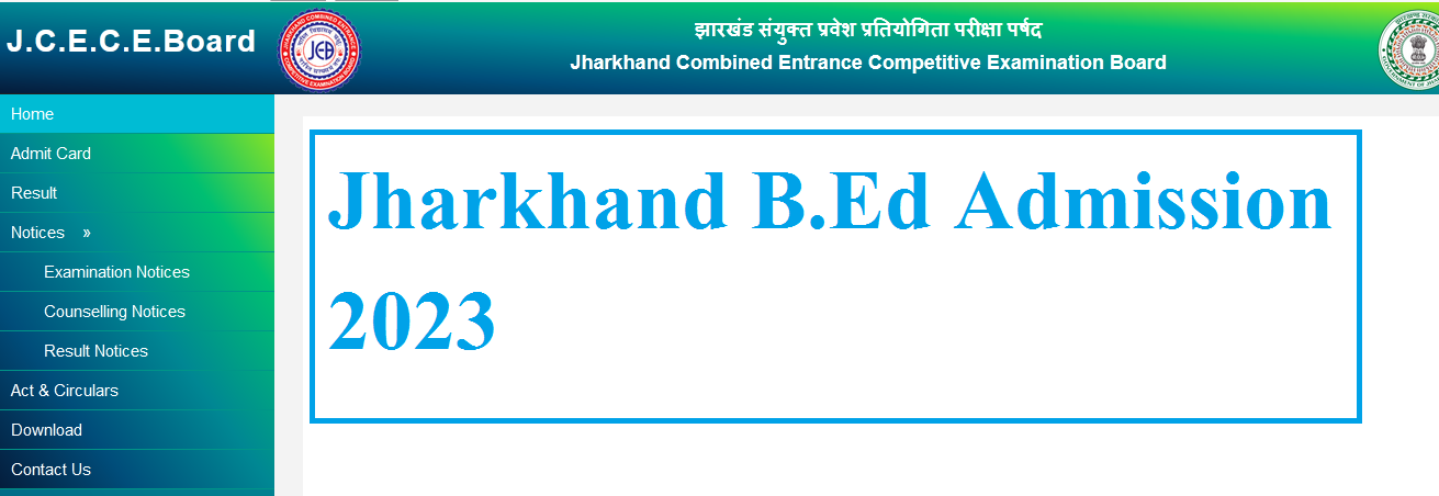 Jharkhand b.ed admission
