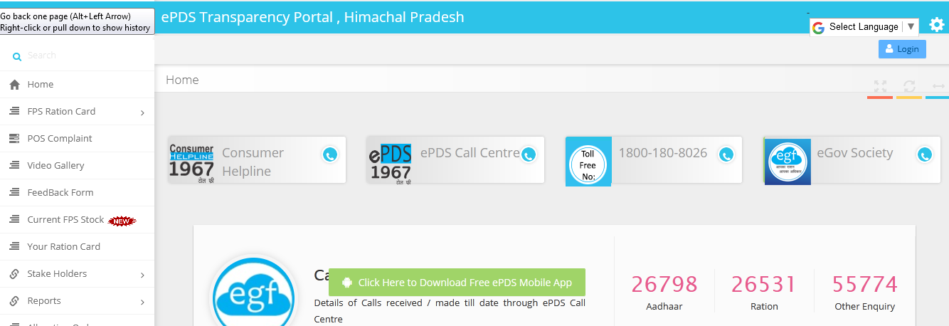 Himachal Pradesh Ration Card List