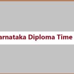 DTE Karnataka Diploma Time Table 2024