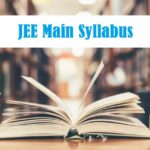 JEE Main Syllabus