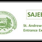 St Andrews Admission - SAJEE 2024